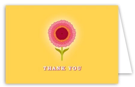 Yellow Sunny Flower Note Card