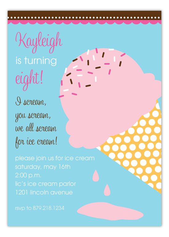 yummy-ice-cream-cone-invitation-pcdd-np57bd1108pcdd Party Invitation Wording