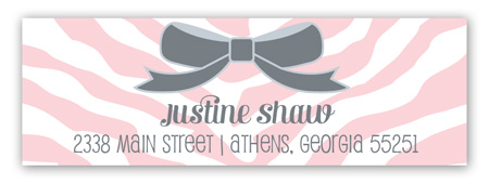 Zebra Cutie Onesie Address Label