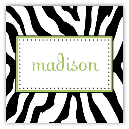 Zebra Stripes Square Sticker