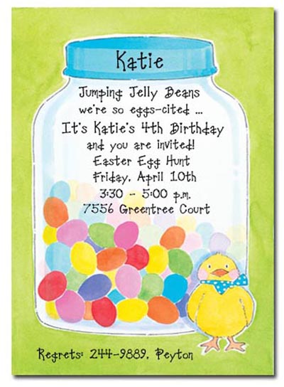 Eggcited Party Invitation