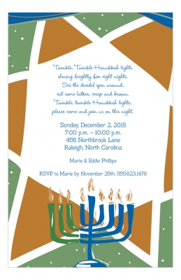 Hanukkah Invitation