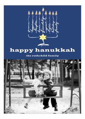 Happy Hanukkah Photo Card