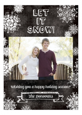 Let it Snow Photo Card