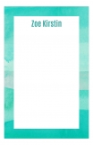 Watercolor Teals Cute Notepads