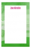 Watercolor Greens Cute Custom Notepad