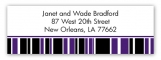 Purple Graduation Year Address Label