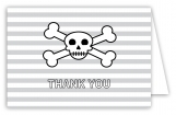 Skull and Crossbones Note Card