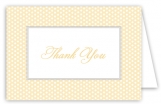 Yellow Polka Dots Thank You Card