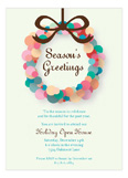 Abstract Wreath Invitation