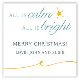 All is Bright Square Sticker