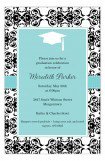 Aqua Damask Graduation Party