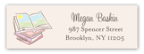 Baby Shower Books Girl Address Label