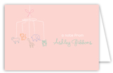 Baby Shower Mobile Girl Note Card
