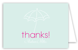 Baby Shower Umbrella Girl Note Card