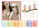 Birthday Owls Photo Card