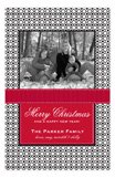 Black Cheer Custom Family Photo Cards