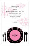 Black Plated Dinner Invitation