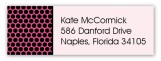 Black Polka Dot Undies Address Label