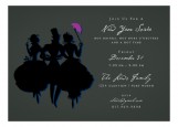 Black Savvy Party Invitation