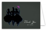Black Savvy Party Note Card