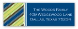 Blue Behind the Wheel Address Label