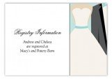 Blue Bow Tie Wedding Enclosure Cards