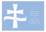 Blue Cross Banner Enclosure Card