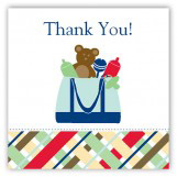 Blue Diaper Bag Gift Tag