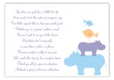 Blue Hippos Enclosure Card