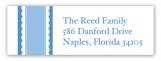 Blue Scallops Address Label