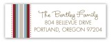 Blue Simple Blessings Address Label
