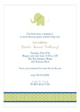 Boy Elephant Icon Invitation