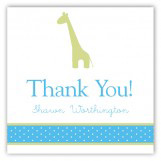 Boy Giraffe Icon Square Sticker