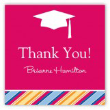 Bright Graduation Cap Square Sticker