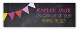 Chalkboard Birthday Girl Address Label