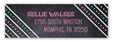 Chalkboard Grad Girl Return Address Labels