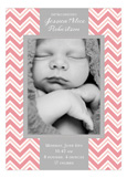 Chevron Greeting Girl Photo Card