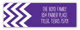 Chevron Purple Address Label