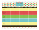 Chore List for 2 Calendar Pad