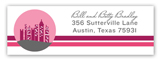 Cityscape Greetings Address Label