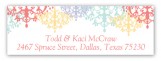 Colorful Chandeliers Address Label