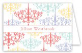 Colorful Chandeliers Folded Note Card
