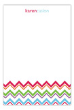 Colorful Chevron Flat Note Card