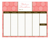 Colossal Dots Calendar Pad