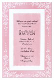 Counterpane Pink Invitation