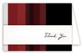 Crimson Stripes Note Card
