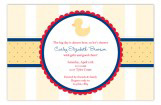 Ducky Emblem Invitation