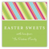 Easter Candy Stripes Square Sticker