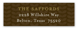 Elegant Potluck Address Label